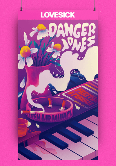 Danger Jones - Love Sick - Neon Pink