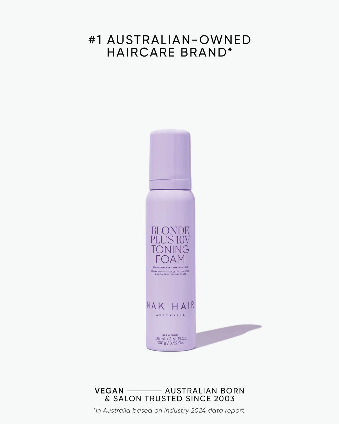 NAK Signature Blonde Plus 10V Toning Foam