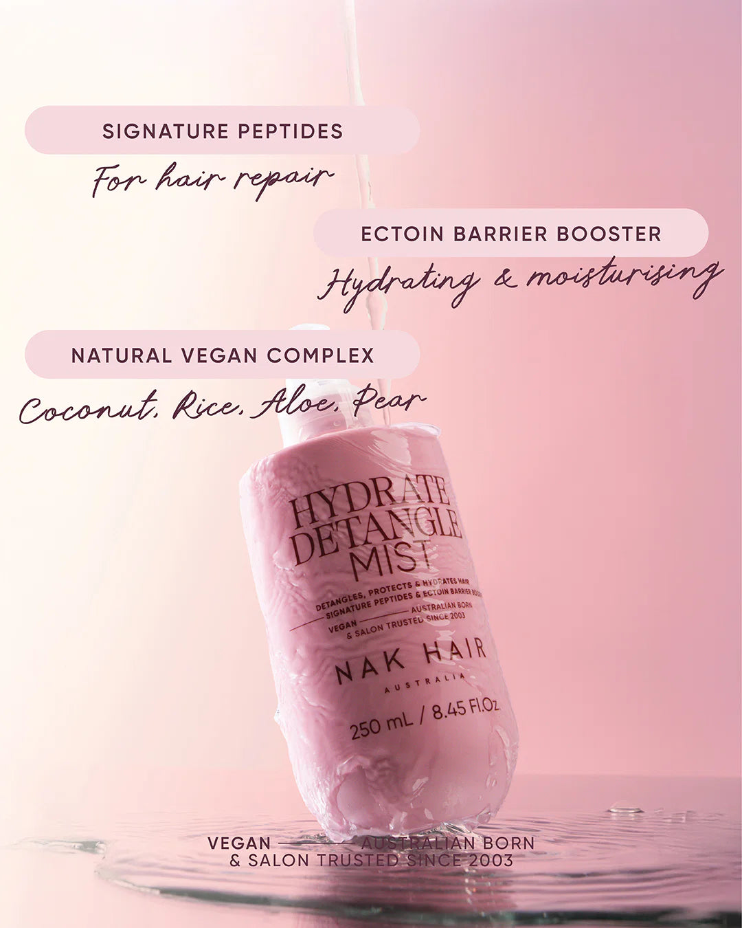 NAK Signature Hydrate Detangle Mist