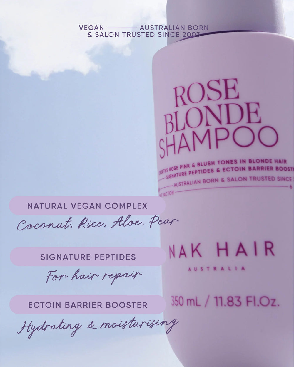 NAK Signature Rose Blonde Shampoo