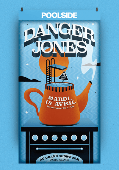 Danger Jones - Pool Side - Light Blue