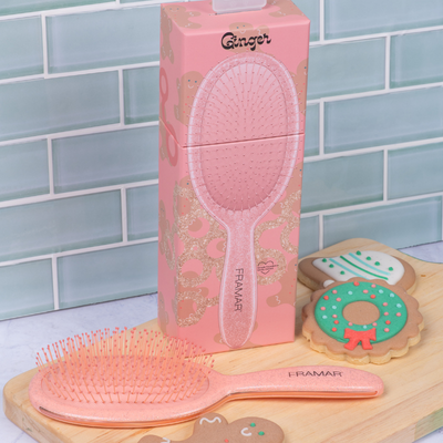 Framar Cookie Cutter Detangle Brush - Ginger