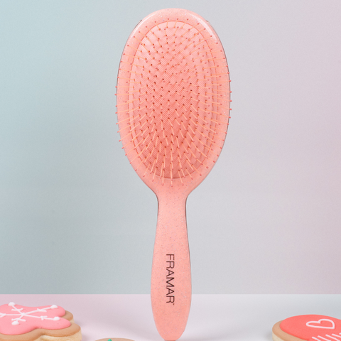 Framar Cookie Cutter Detangle Brush - Ginger