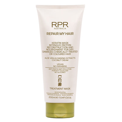 RPR Repair My Hair Keratin Mask - Vegan 200g/1Lt