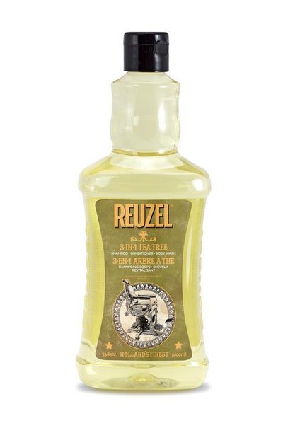 Reuzel 3 in 1 Tea Tree Shampoo/ Body Wash/ Conditioner 1 LITRE