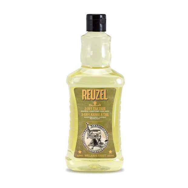Reuzel 3in1 Tea Tree Shampoo/Body Wash/Conditioner 350ml/1itre